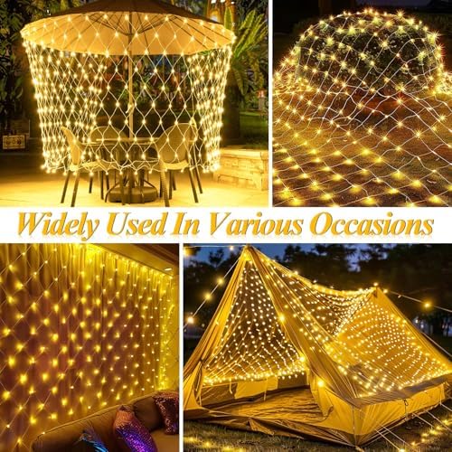 LitHome 34.5FT x 5FT Christmas Net Lights Outdoor Mesh Lights Connectable - Image 7
