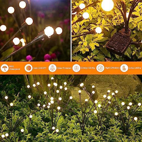ASMAD Solar Lights Outdoor(8 Pack-64 LEDs),Solar Garden Lights,Fairy Lights - Image 4