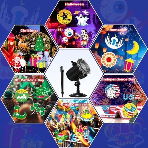 Halloween Christmas Projector Lights Outdoor, Holiday Decorations - Image 3