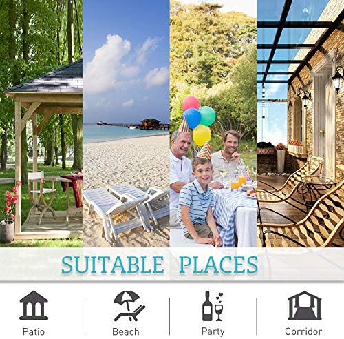 RYB HOME Outdoor Curtains for Patio Waterproof Block Sunlight Thermal Insulated Privacy Assured Thick Outside Curtains for Porch, Gazebo, Pergola, W84" x L108", Natural, 1 Panel - Image 6