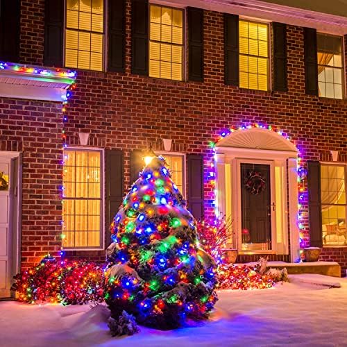 JMEXSUSS 200 LED Multicolor Christmas Lights, 66ft String Lights Plug in - Image 4