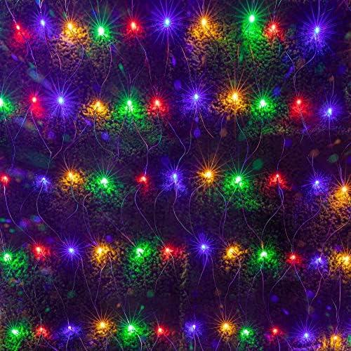 AWQ 360 LED 13.1ftx6.6ft String Lights Net Mesh Lights Christmas Multicolor by AWQ