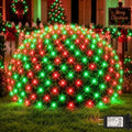 Lovelite 300LED Christmas Net Lights, 14.8ft x 5ft Mesh Lights Outdoor Green Wire 8 Modes Timer, Waterproof Connectable String Lights for Bushes Xmas Tree Garden Holiday Party Decor - Red Green by Lovelite