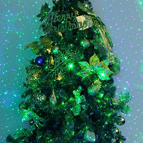 Poeland Garden Lights Moving Laser Christmas Lights Firefly Star Projector for Home and Garden Blue/Green - Image 2