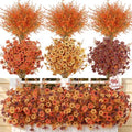 SHareconn 96Pcs Artificial Fall Flowers UV Resistant Fake Mums for Outdoors by SHareconn