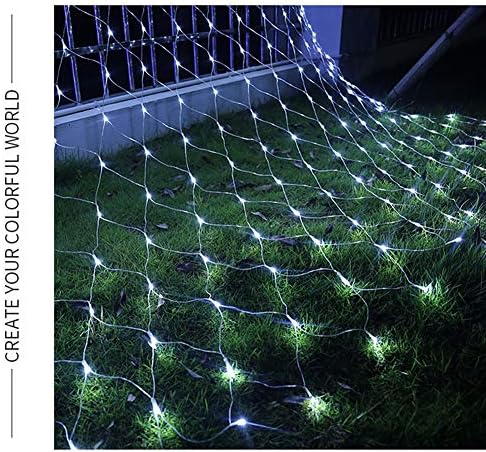 woohaha White 192LED 9.8ftx6.6ft Christmas Outdoor Net Lights for Bushes - Image 4