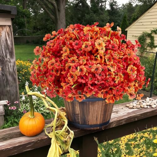16 Bundles Artificial Fall Flowers for Outdorors - Image 6
