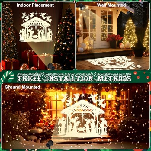 Treela Nativity Projector Light Outdoor Christmas Religious Decoration - Image 5