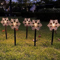 5 Pack Solar Christmas Snowflake Pathway Lights 6.3 Ft Total Outdoor Waterproof Landscape Lights Christmas Decorations for Pathway Garden Walkway Yard Lawn Patio (Warm White) by Unknown
