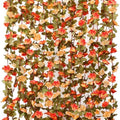 5 Pack 40 FT Artificial Flower Garland Fake Orange Roses Vines Silk Flowers by KHOYIME