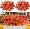 Yastouay Artificial Mums for Outdoors, 24 Bundles UV Resistant Fake Mums by Yastouay