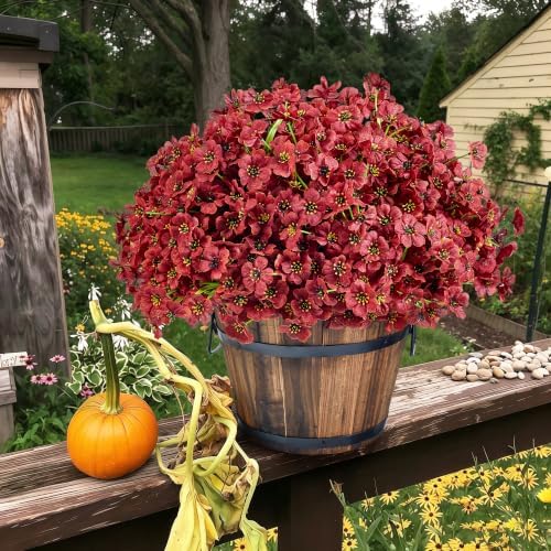 16 Bundles Artificial Fall Flowers for Outdorors - Image 6