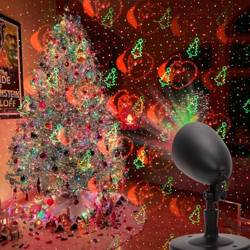 Holiday Laser Projector Lights Outdoor, Dynamic Snowflake Lighting Effects Holiday Projector Outdoor with Remote, Christmas Spotlights for House Yard Garden Xmas Decoration - Image 7