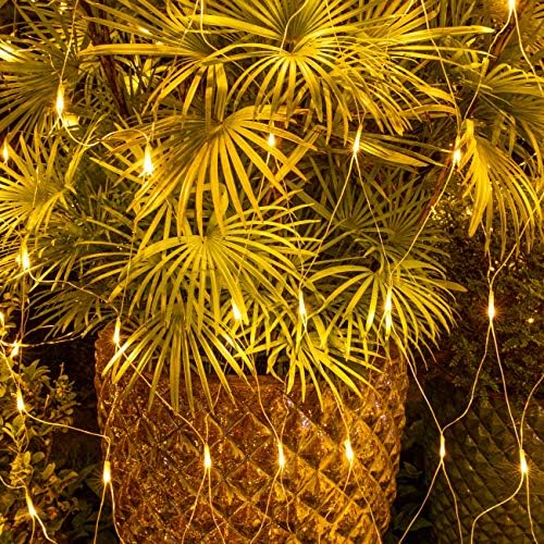 AWQ 200 LED 9.8ftx6.6ft String Lights Net Mesh Christmas Lights Warm White - Image 3