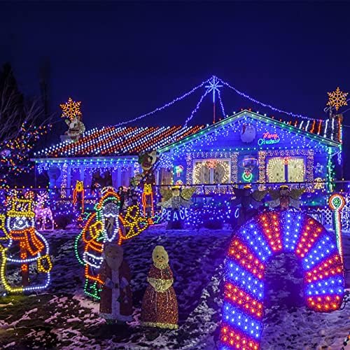 Icicle Christmas Lights Outdoor, 132ft 1280 LED Icicle Lights for Outside, Plug in Twinkle Lights Indoor with 8 Modes Timer Waterproof for House Holiday Decor Wedding Christmas Decorations, Blue - Image 6