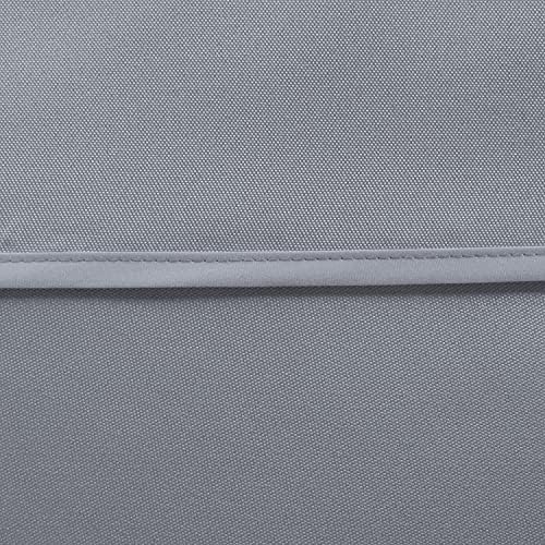 LUSHVIDA Rectangle Outdoor Tablecloth with Umbrella Hole 52x70 Inch Silver - Image 5