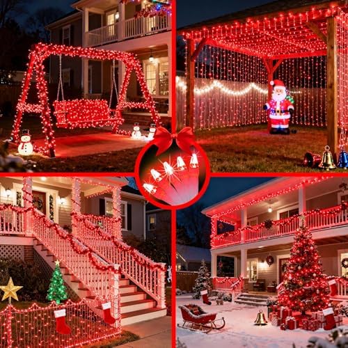 WUXYIYANG 750 LED 240FT Red Valentine Lights, 12 Pro Modes and Timer Memory - Image 6