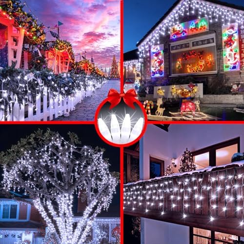 82FT 810 LED Christmas Lights 180 Ice Drops, 12 Lighting Modes and Timer - Image 3