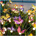 TONULAX Solar Garden Lights - 2 Pack Swaying Butterfly Light, Swaying in The Wind, Solar Outdoor Lights, Yard Patio Pathway Decoration, High Flexibility Iron Wire & Realistic Butterflies by TONULAX