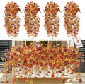 Alupssuc 4 PCS Fall Hanging Flowers Artificial for Outdoor Indoor Decor by Alupssuc