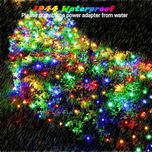 Meteds LED Christmas Net Lights Outdoor,120 LED 6ftx4ft Connectable Waterptoof Christmas Lights for Bushes Fence Tree Shrub Yard Garden Outdoor Christmas Decorations(Multi-Colored) - Image 4