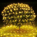 BlcTec Christmas Net Lights, 200 LED 8.4ft x 5.2ft Outdoor Christmas Lights with 8 Modes, Timer, Connectable, Waterproof Design for Trees, Bushes, Shrubs Outdoor Christmas Decorations, Warm White by BlcTec
