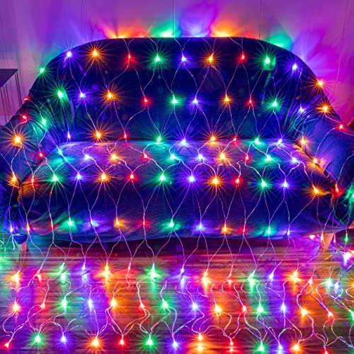 AWQ 360LED 13.1ftx6.6ft String Lights Christmas Net Mesh Lights Multicolor - Image 4