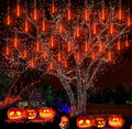 Halloween Yard Decorations: Orange Meteor Shower Lights for Outdoor Decor by Kwaiffeo