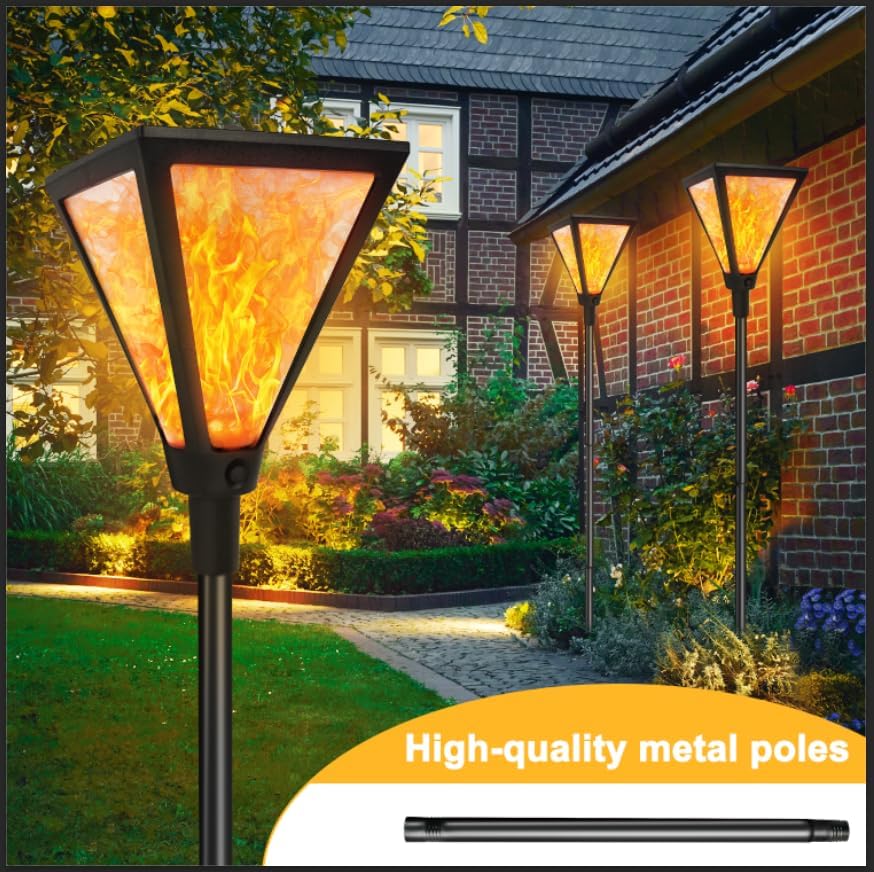 Flickering Flame Solar Torch Lights with 61"Extra-Tall & Super Larger Size - Image 5