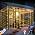 Solar Curtain Lights Outdoor Waterproof 10 * 10Ft 300LED Waterfall Light with 8 Modes Remote Rechargeable Dimmable Hanging Twinkle Fairy String Lights for Outside Christmas Gazebo Party Wedding - Image 7